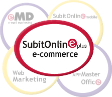 SubitOnline plus e-commerce, il tuo commercio elettronico di successo